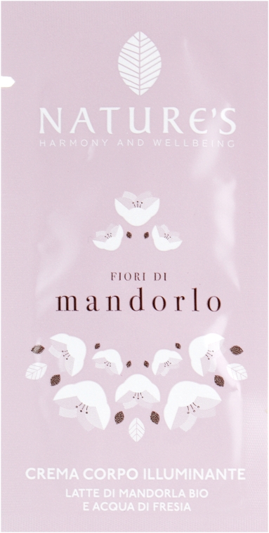 Освітлювальний крем для тіла - Nature's Fiori Mandorlo Brightening Body Cream (пробник) — фото N1