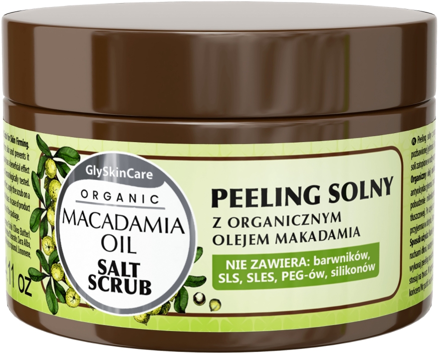 Сольовий пілінг з олією макадамії - GlySkinCare Macadamia Oil Salt Scrub — фото N1