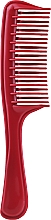 Расческа с ручкой GS-1, 21 см, красная - Deni Carte — фото N1