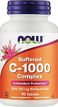 Комплекс буферизованого вітаміну C-1000 у таблетках - Now Foods Buffered C-1000 Complex — фото N1