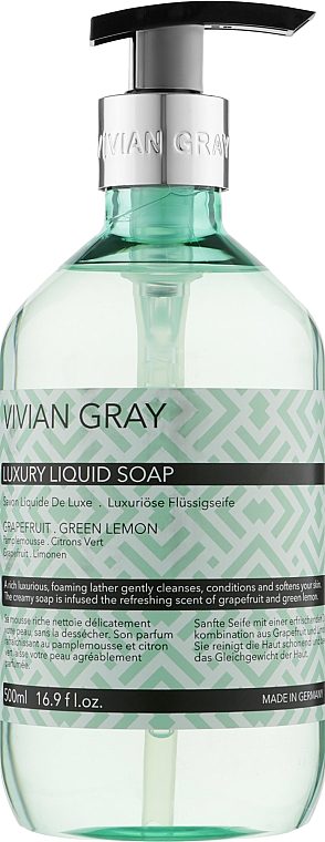 Мило для рук - Vivian Gray Luxury Cream Soap Grapefruit & Green Lemon — фото N1
