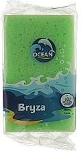 Духи, Парфюмерия, косметика Губка массажная для купания "Bryza", салатовая - Ocean