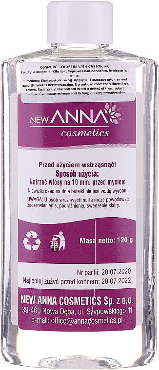 Кондиціонер для волосся "Керосин з касторовою олією" - New Anna Cosmetics — фото N2
