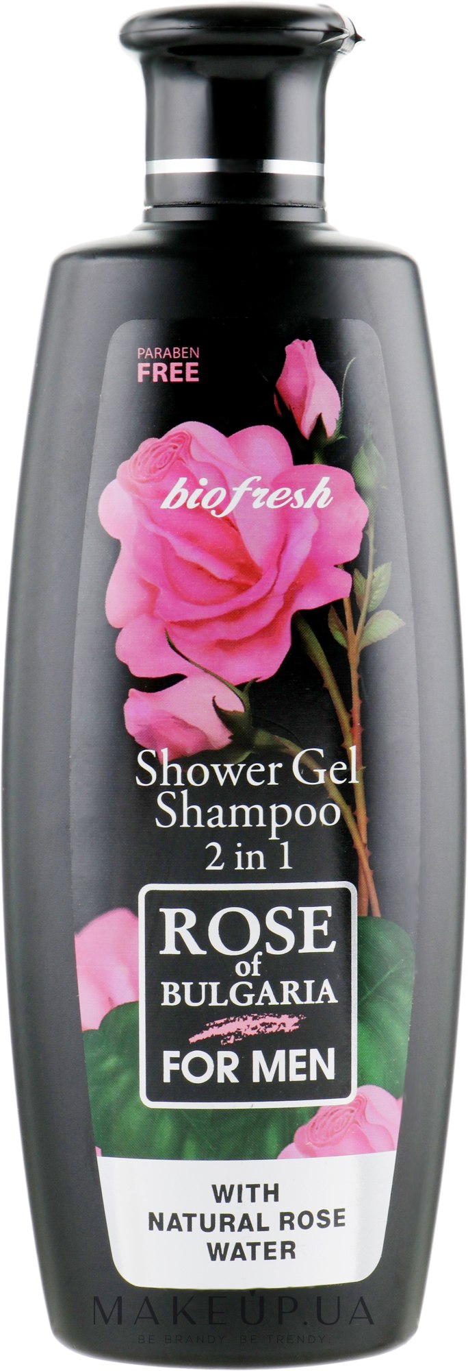 Гель для душа для мужчин с натуральным гидрозолем розы - BioFresh Rose of Bulgaria For Men Shower Gel — фото 330ml