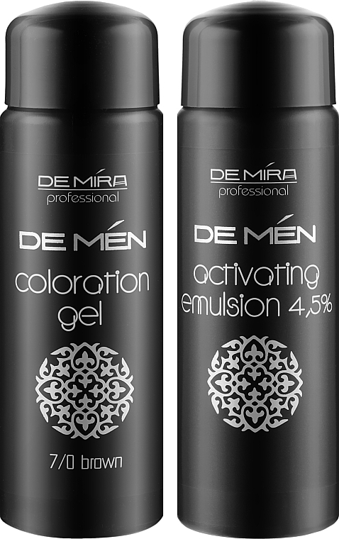 Система для камуфляжу сивини волосся і бороди, чоловіча - DeMira Professional DeMen Barber Color Ammonia-Free — фото N2