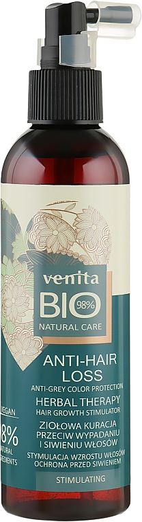 Средство против выпадения волос и поседения - Venita Bio Natural Care Anti-Hair Loss — фото N2