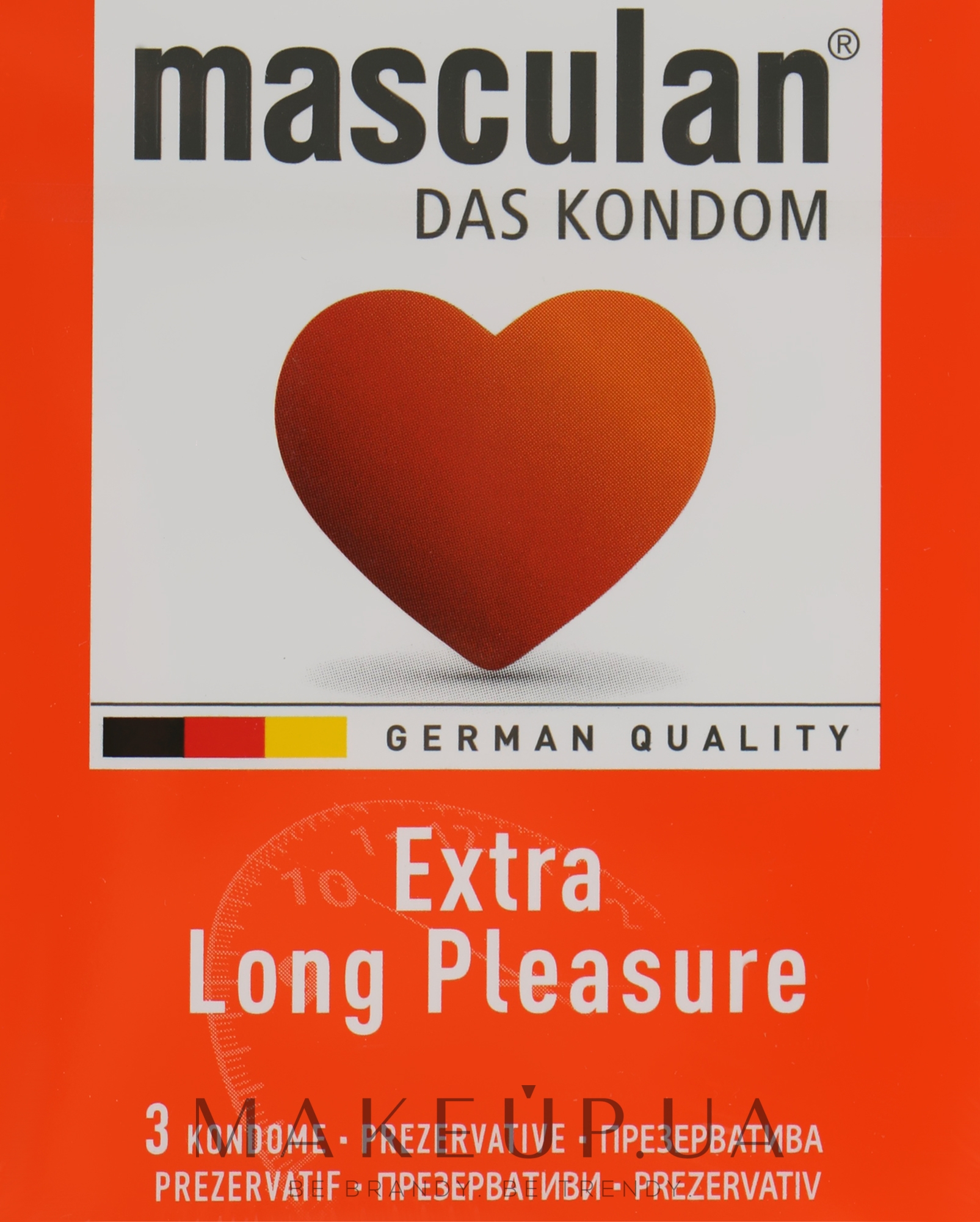 Презервативи "Extra Long Pleasure" - Masculan — фото 3шт