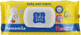 Влажные салфетки "Ромашка", 60шт - Baby Zaya — фото N1