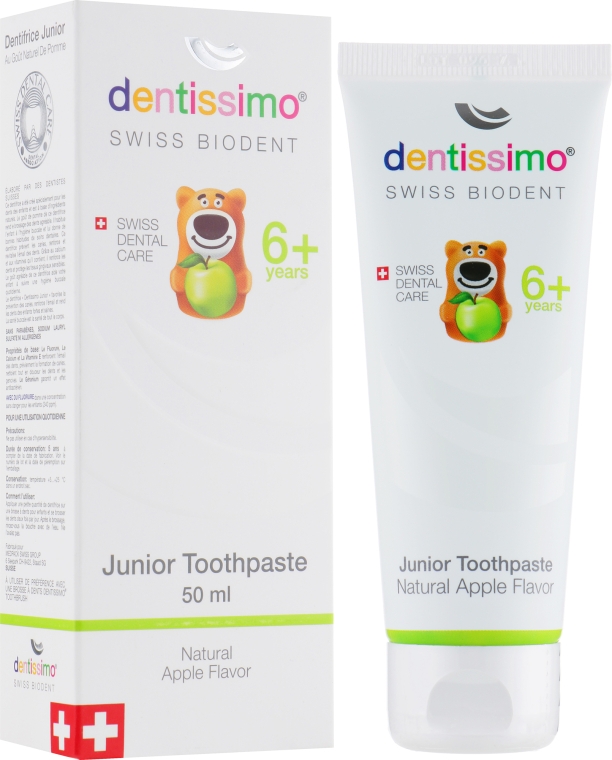 Зубна паста для дітей - Dentissimo Junior With Apple Aroma — фото N2