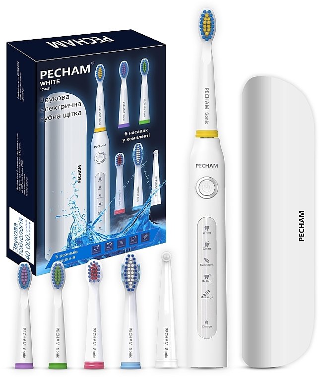 Електрична зубна щітка - Pecham White Travel — фото N2
