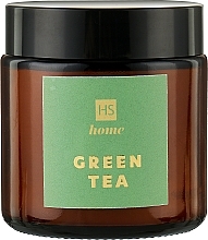 Натуральная ароматическая свеча из соевого воска с ароматом зеленого чая - HiSkin Home — фото N1