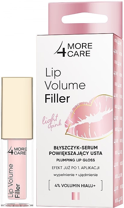 Блиск-філер для губ з ефектом збільшення об'єму - More4Care Lip Volume Filler — фото N1