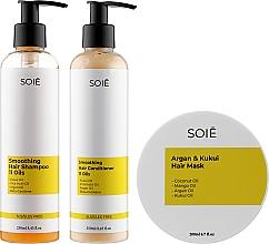 Духи, Парфюмерия, косметика Набор - Soie 11 Oils M (sh/250ml + cond/250ml + mask/200ml)