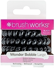 Парфумерія, косметика Резинки для волосся, чорні, 5 шт. - Brushworks Wonder Bobble Large Black