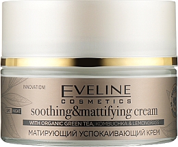 Успокаивающий матирующий крем для лица - Eveline Cosmetics Organic Gold Soothing & Mattifying Cream — фото N1