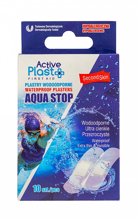 Водонепроницаемый пластырь - Ntrade Active Plast First Aid Waterproof Plasters Aqua Stop — фото N1