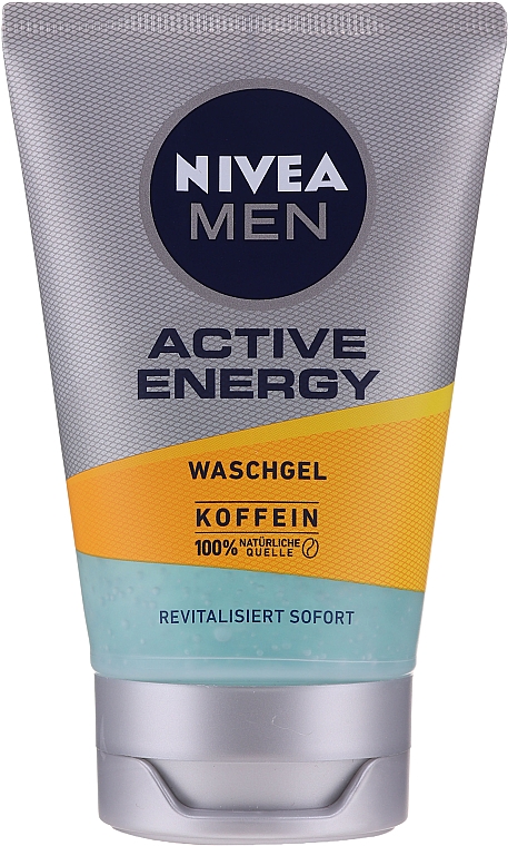 Гель для вмивання "Заряд енергії" - NIVEA MEN Active Energy Caffeine Face Wash Gel — фото N1