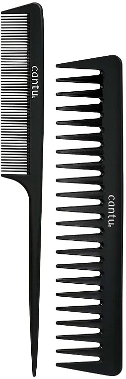 Набір гребнів для волосся, 2 шт. - Cantu Carbon Fibre Comb Set — фото N3