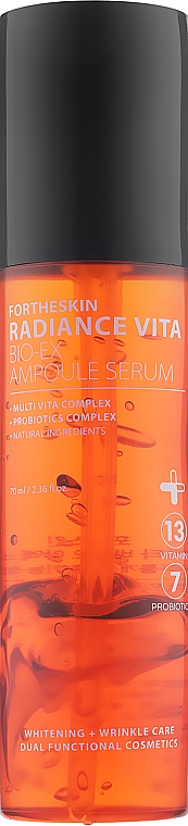 Ампульна сироватка для обличчя - Fortheskin Radiance Vita Bio-EX Ampoule Serum — фото N1