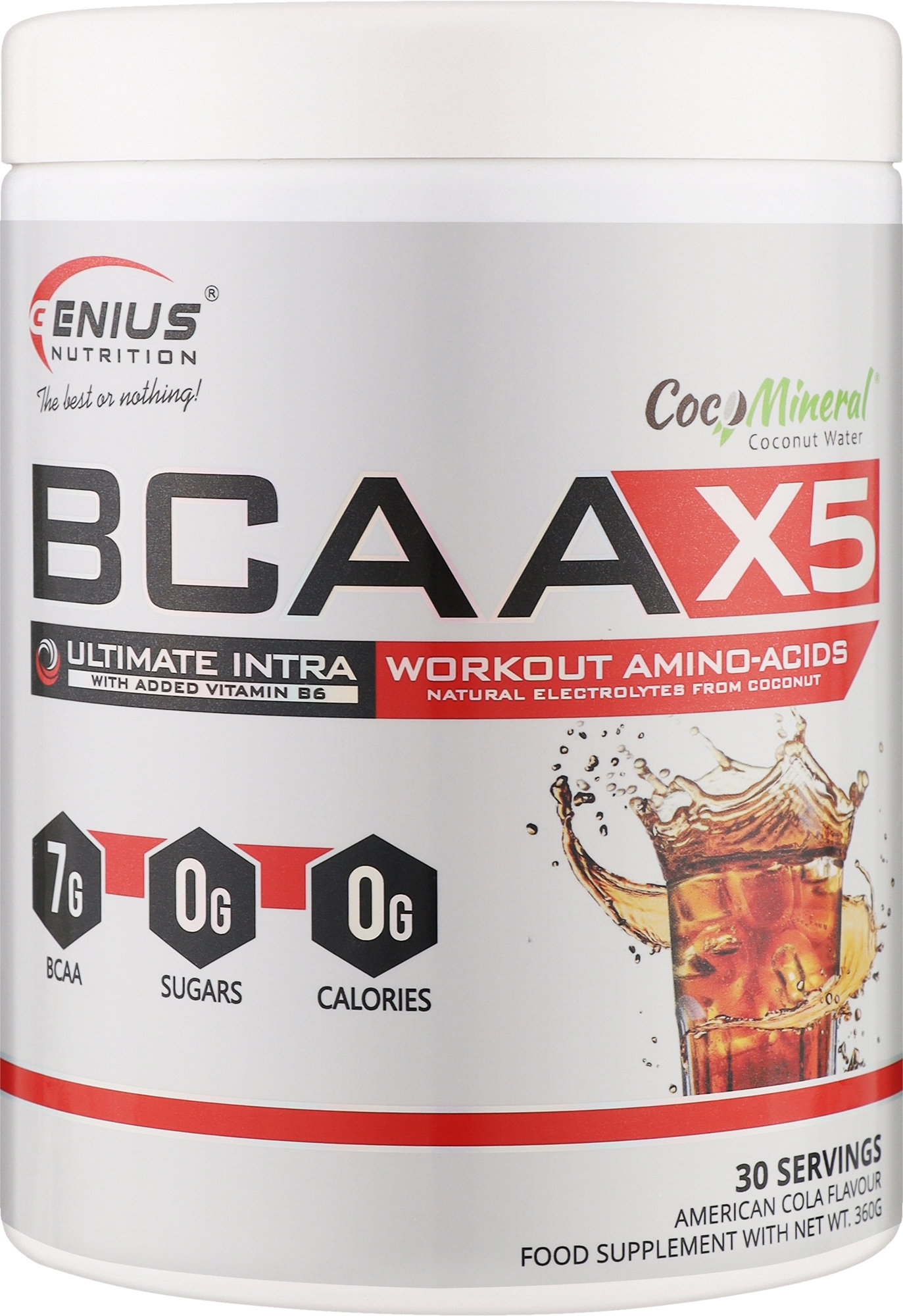 Аминокислота "BCAA-X5", кола - Genius Nutrition American Cola — фото 360g