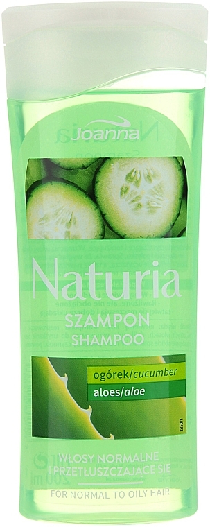 Шампунь "Огірок і алое" для нормального і жирного волосся - Joanna Naturia Shampoo Cucumber & Aloe — фото N1