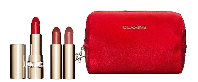 Набір - Clarins Joli Rouge Collection (lipstick/3,5g + refill/2x3,5g + bag/1pc) — фото N1