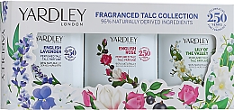 Духи, Парфюмерия, косметика Yardley English Rose Talc Collection - Набор (talc/3x50g)