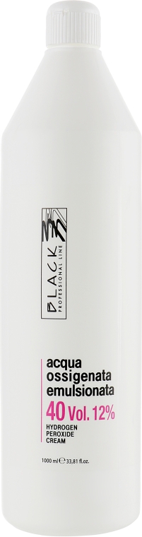 Емульсійний окислювач 40 Vol. 12 % - Black Professional Line Cream Hydrogen Peroxide — фото N3