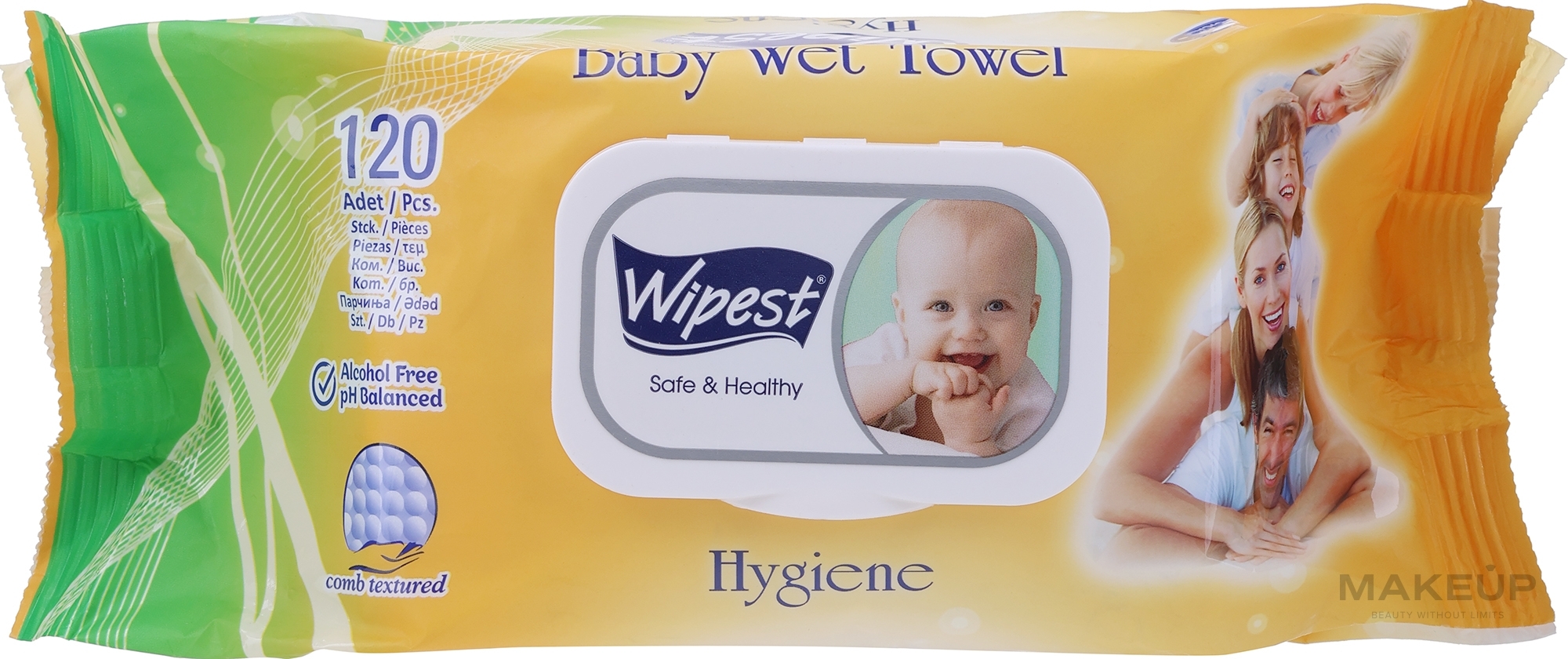 Детские влажные салфетки "Hygiene", 120 шт - Wipest Safe & Healthy Wet Towel — фото 120шт