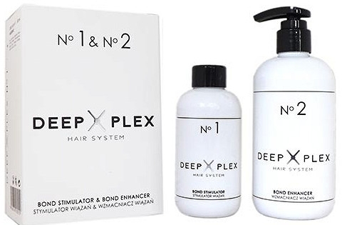 Система защиты и восстановления волос - Stapiz Deep Plex System No.1 & No.2 Set (hair/emulsion/150ml + hair/emulsion/290ml) — фото N1