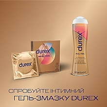 Презервативи з синтетичного латексу з силіконовою змазкою "Натуральні відчуття", безлатексні, З шт - Durex Real Feel Condoms — фото N5