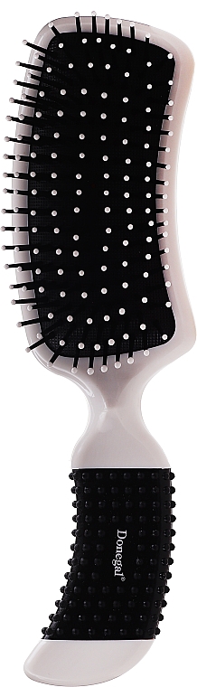 Щітка для волосся 9013, бежево-чорна - Donegal Cushion Hair Brush — фото N1