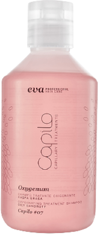 Лечебный шампунь жирная перхоть - Eva Professional Capilo Oxygenum Shampoo #07 — фото N2