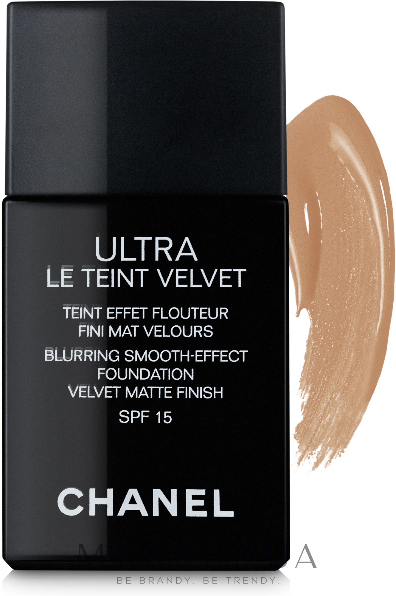 Ультралегкий стойкий тональный флюид - Chanel Ultra Le Teint Velvet SPF 15 — фото 60 - Beige