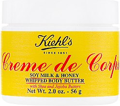 Крем для тіла, з ароматом соєвого молока і меду - Kiehl's Creme de Corps Whipped Body Butter Soy Milk & Honey — фото N1