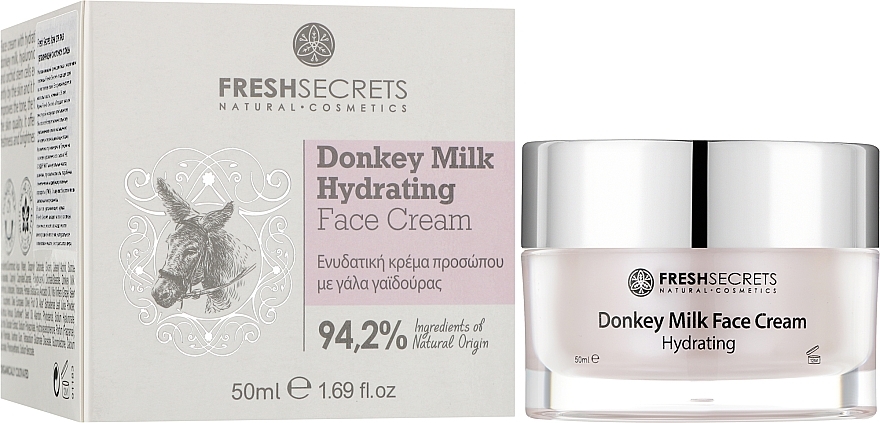 Крем для обличчя "Зволожувальний" з ослиним молоком - Madis Fresh Secrets Donkey Milk Hydrating Face Cream — фото N2