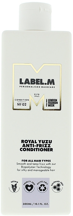 Кондиціонер для виткого волосся - Label.m Royal Yuzu Anti-Frizz Conditioner — фото N1