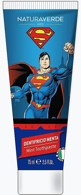 Зубная паста "Супермен" - Naturaverde Kids Superman Mint Toothpaste — фото N1