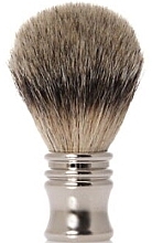 Помазок для бритья с металлической хромированной ручкой - Golddachs Shaving Brush, Finest Badger, Metal Chrome Handle, Silver — фото N1