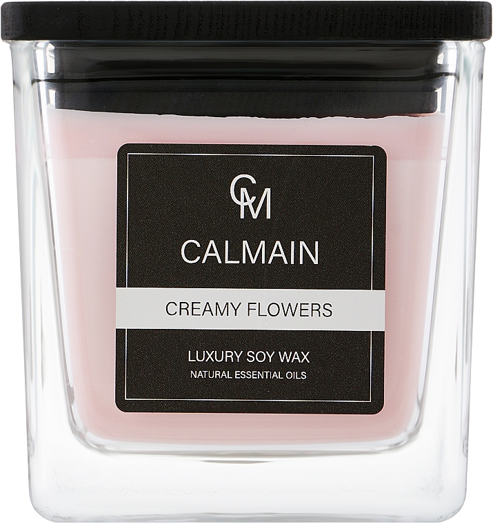 Ароматическая свеча "Сливочные цветы" - Calmain Candles Creamy Flowers — фото N1