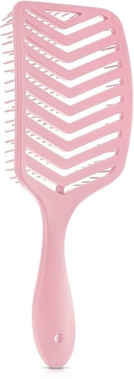 Продувная расческа для волос, розовая - MAKEUP Massage Air Hair Brush Pink — фото N2