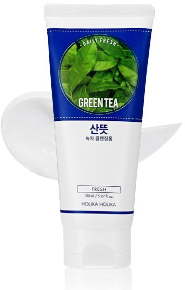 Пінка для вмивання, з екстрактом зеленого чаю - Holika Holika Daily Fresh Green Tea Cleansing Foam — фото N1