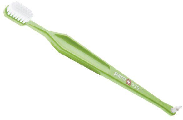 Зубная щетка "M39", салатовая - Paro Swiss Toothbrush — фото N2