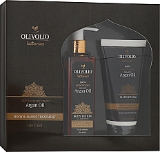 Духи, Парфюмерия, косметика Набор - Olivolio Argan Oil Body & Hands Treatment (h/cr/150ml + b/lot/250ml)