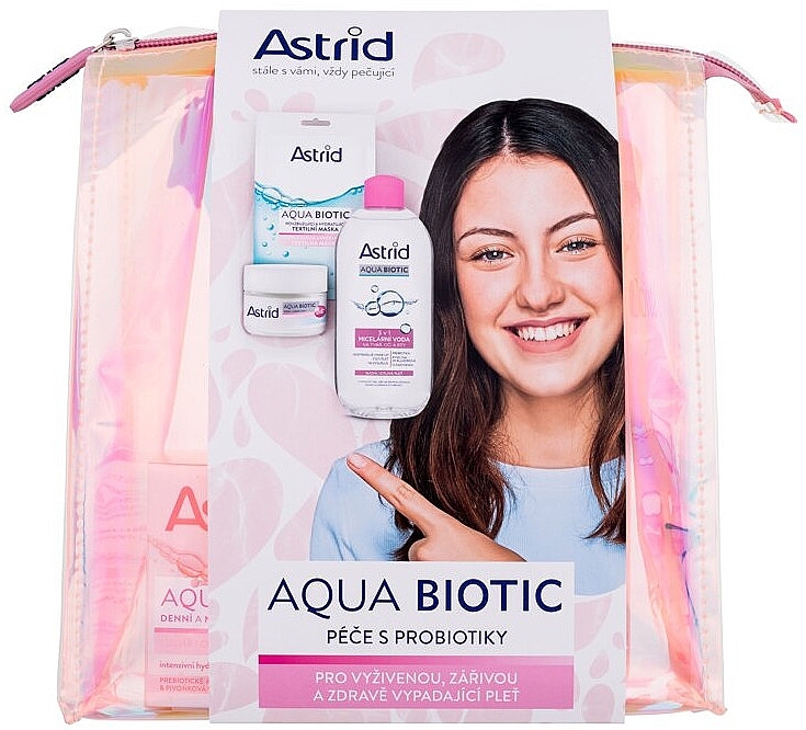 Набор - Astrid Aqua Biotic Set (cr/50 ml + water/400 ml)  — фото N1