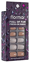 Духи, Парфюмерия, косметика Накладные ногти, 03 Hlgrphc P - Flormar Full Of Fun Press-On Nails