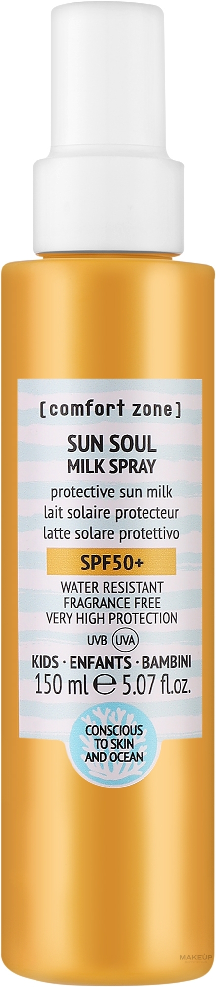 Молочко солнцезащитное SPF 50+, детское - Comfort Zone Sun Soul Milk Kids SPF 50+ — фото 150ml