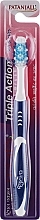 Парфумерія, косметика Зубна щітка "Потрійна дія", синя з білим - Patanjali Triple Action Toothbrush