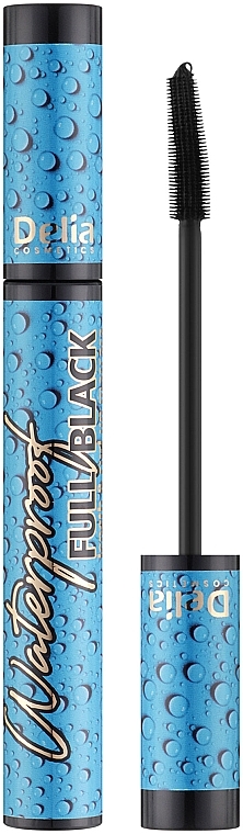 Тушь водостойкая для ресниц - Delia Mascara Waterproof Full Black Length & Curl — фото N1