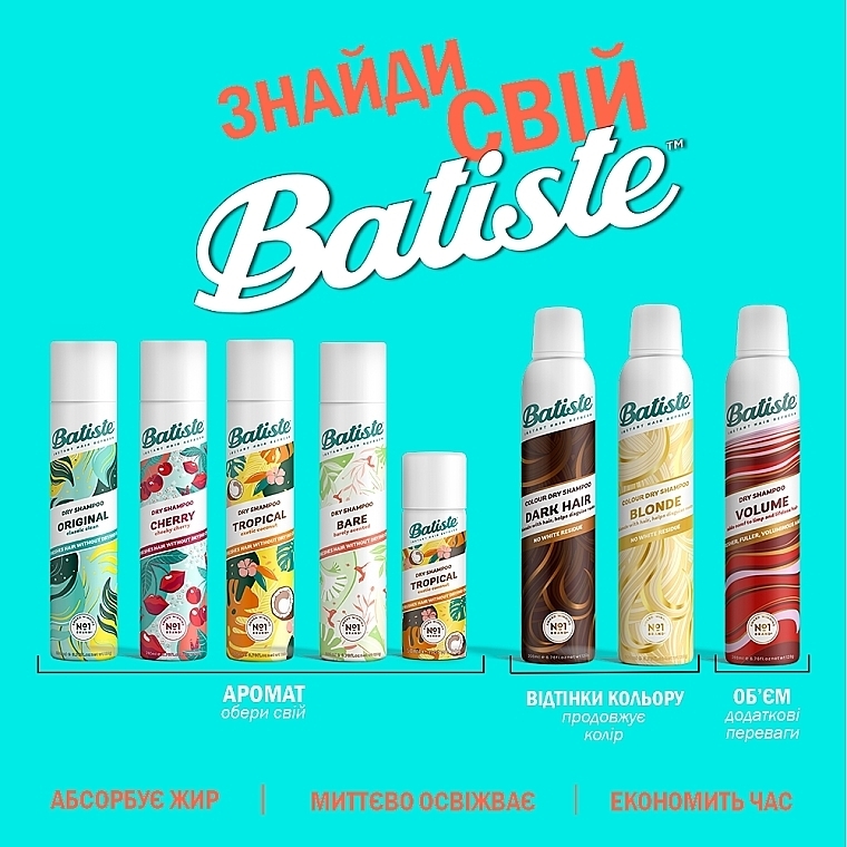 Сухой шампунь для волос - Batiste Overnight Deep Cleanse Dry Shampoo — фото N3